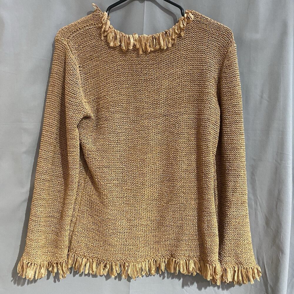 vintage Alberto Makali sweater With patchwork mink fur accents Size M TG2080 - Picture 7 of 7